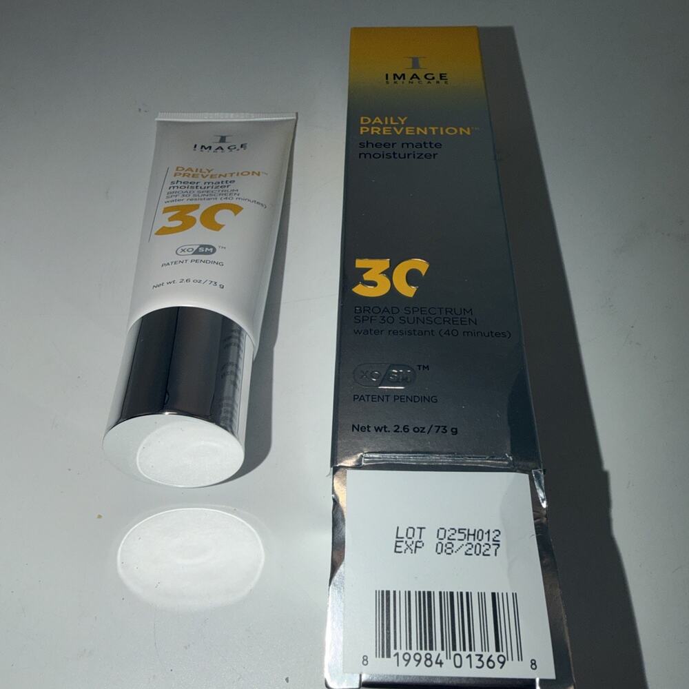 Image Skincare Daily Prevention Sheer Matte Moisturizer SPF30 2.6 oz Exp 08/2027